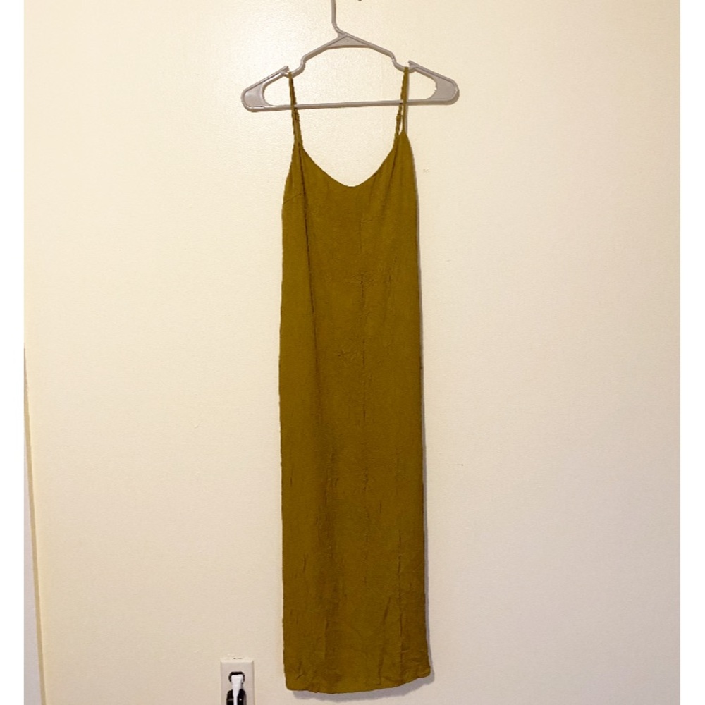 NWT Zara Khaki Slip Dress - Picture 4 of 8
